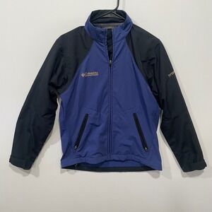 Columbia Sportswear Company Titanium Women's S Blue Black‎ Zip Jacket